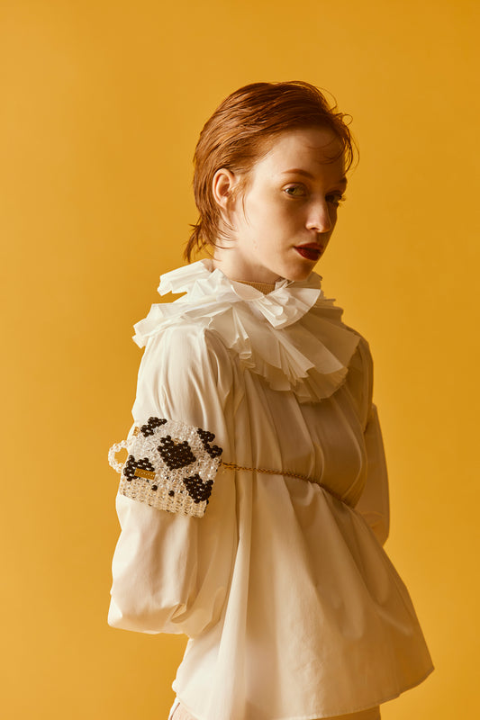 three way chain bag mini(heart black)