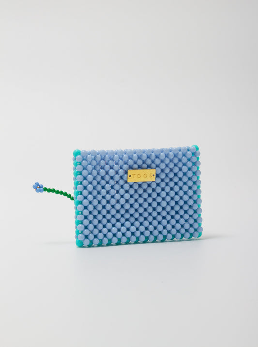 flower card case(light blue)