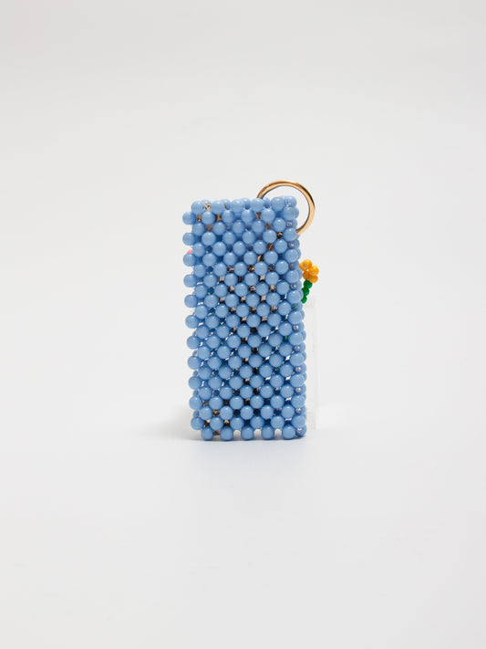 flower key case(light blue)