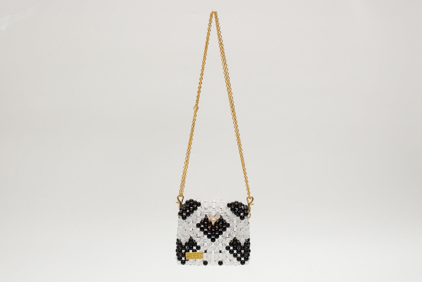 three way chain bag mini(heart black)