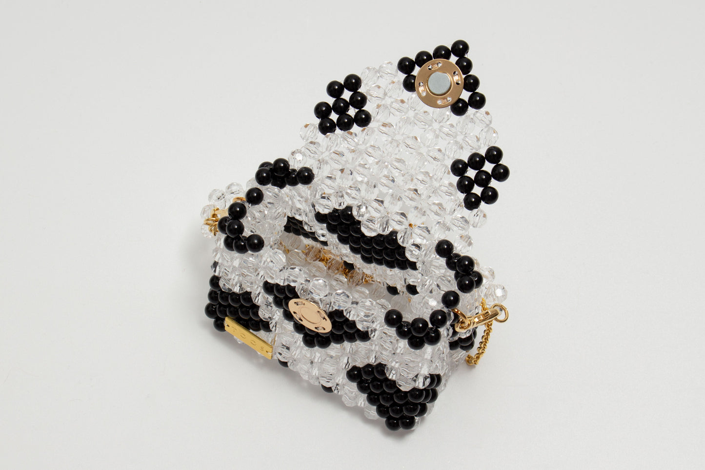 three way chain bag mini(heart black)