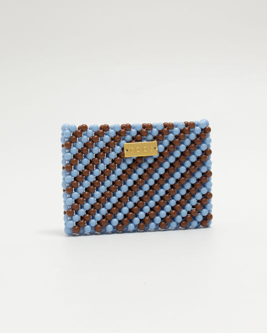 card case (blue×brown)