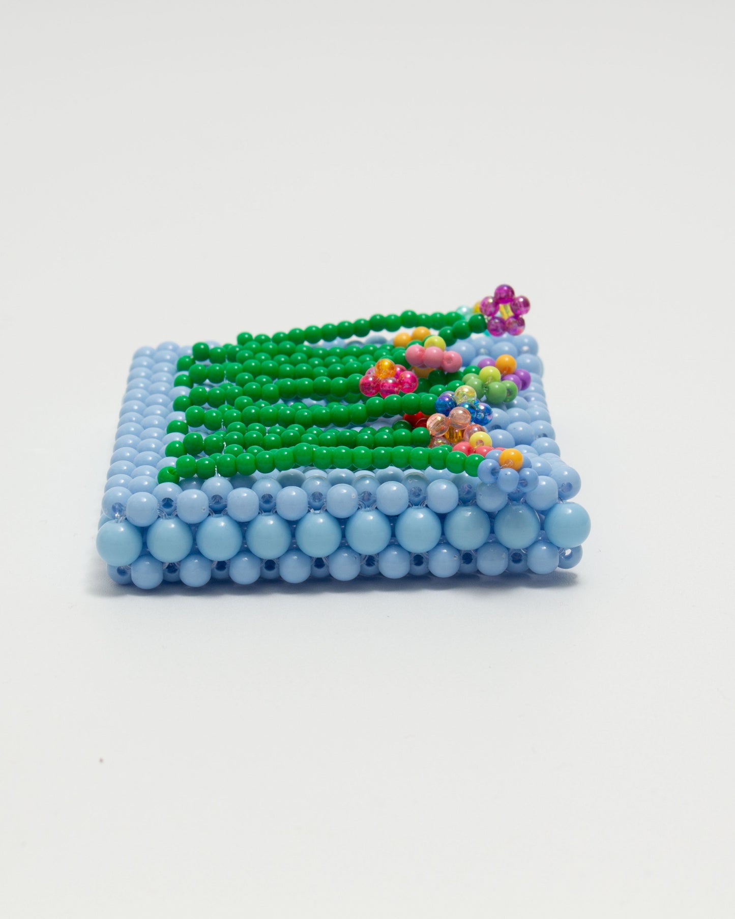 flower card case(light blue)
