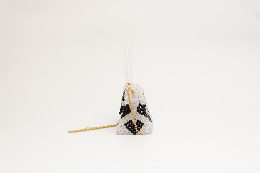 three way chain bag big(heart black)