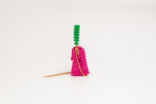 three way chain bag mini(vivid pink)