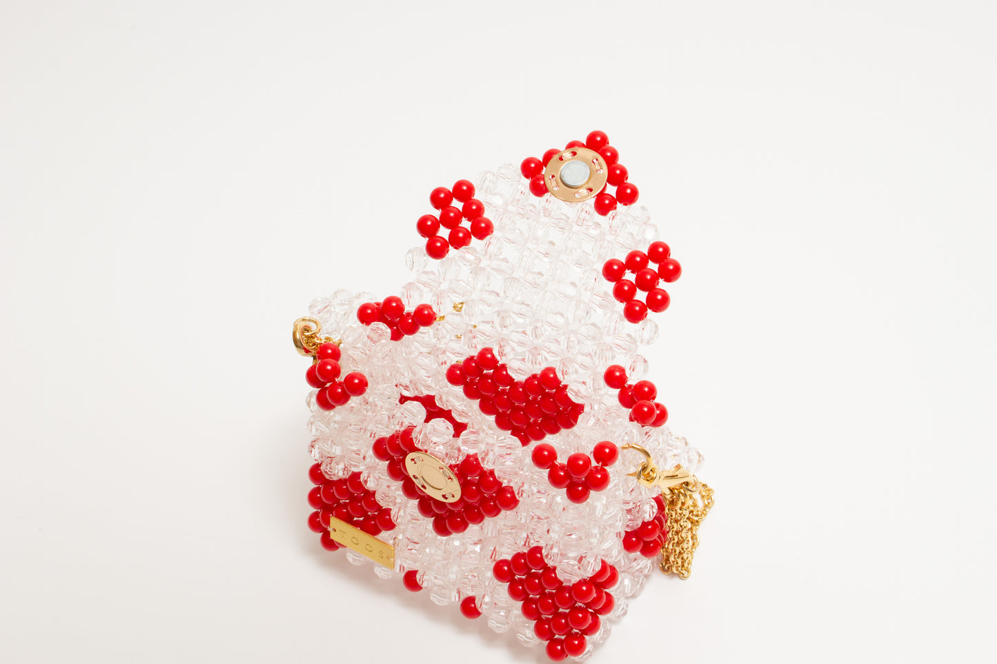 three way chain bag mini(heart red)