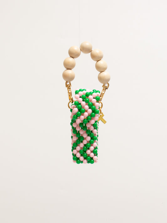 【2/25 20:00-販売】Lip case (pink × green)