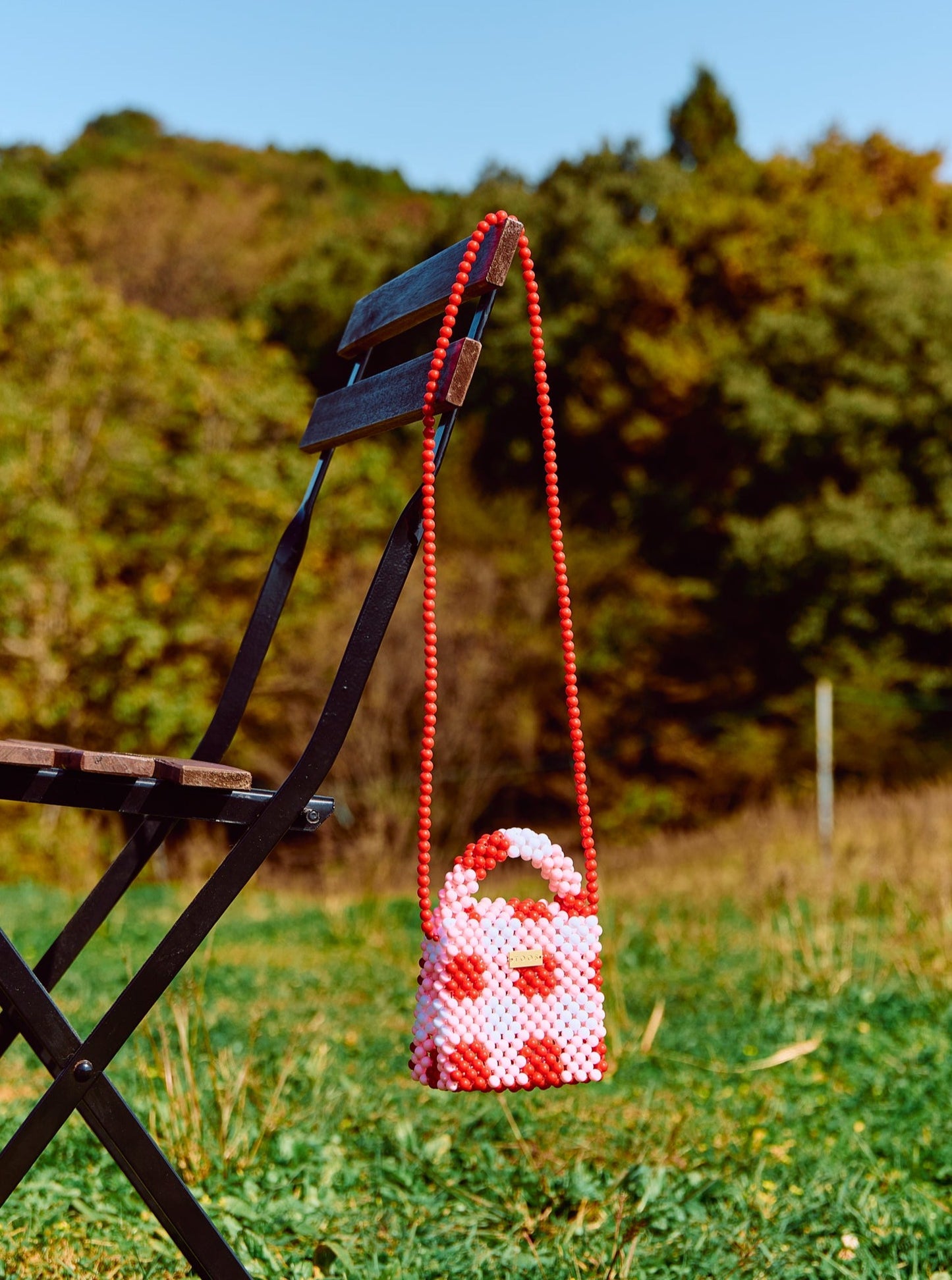 minimini sholder bag (red checked)