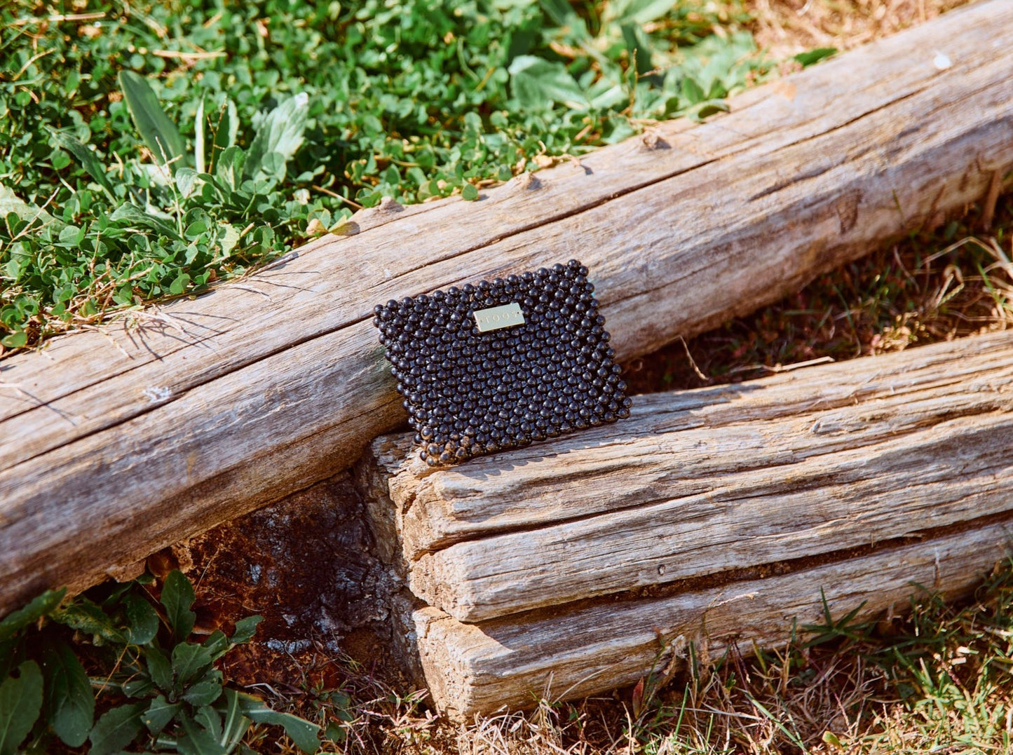 blooming card case（black）