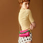 three way chain bag big（vivid pink）