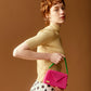 three way chain bag big（vivid pink）