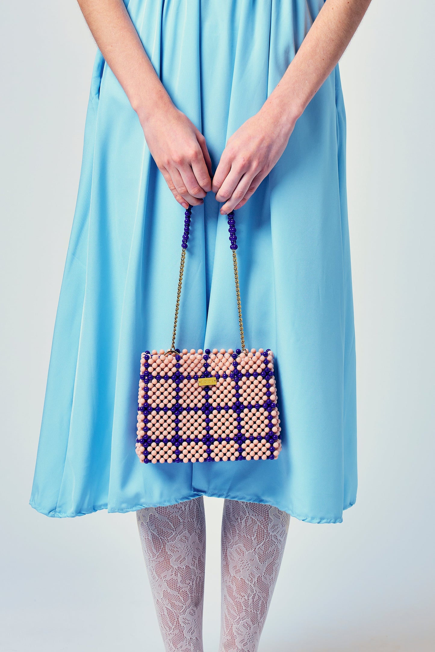 【2/25 20:00-販売】chain handbag（beige checked）