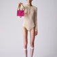 wood ball hand bag（vivid pink）