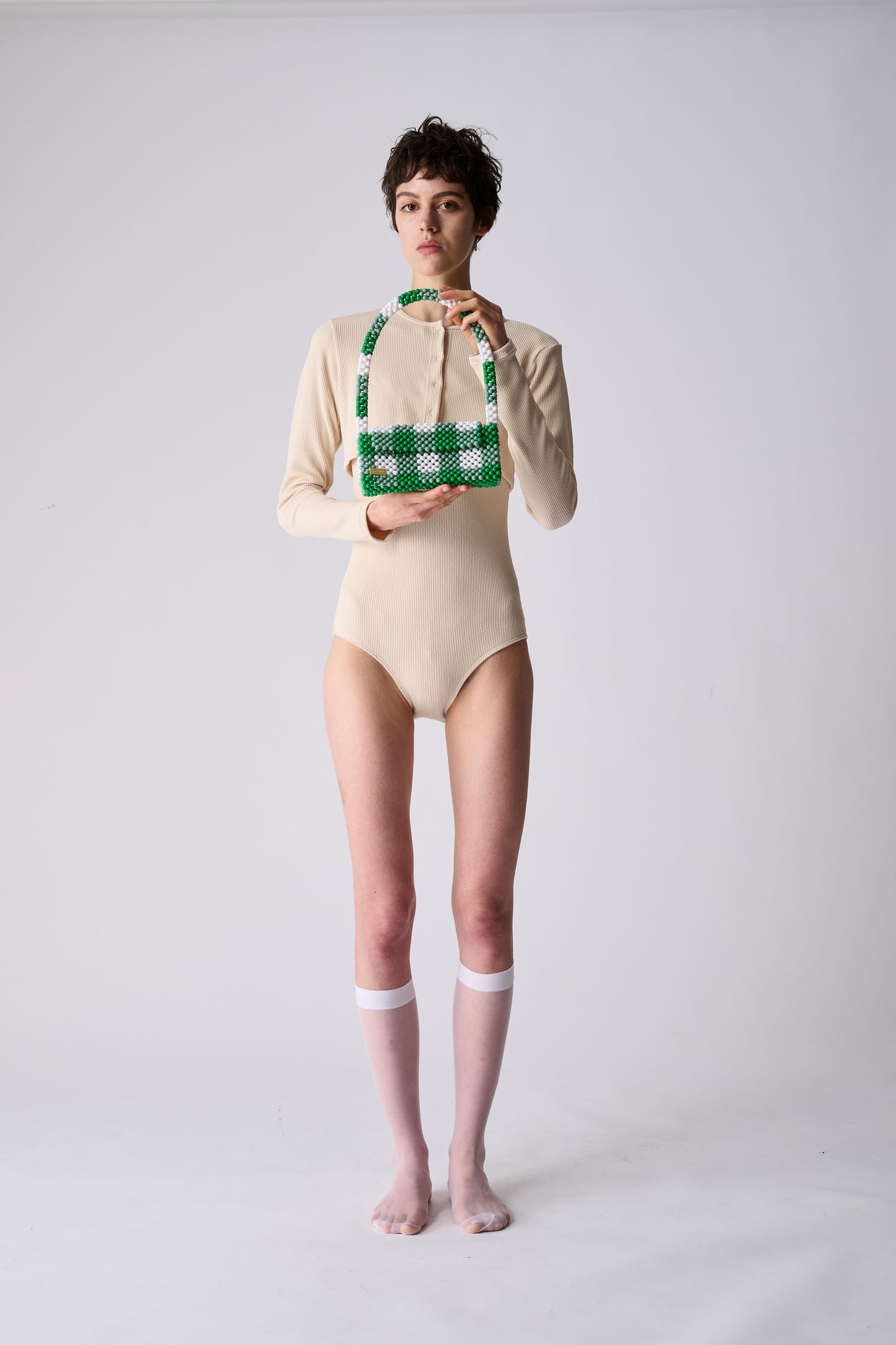 handbag（green checked）