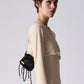 three way chain bag mini（flower black）