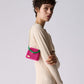three way chain bag mini（green checked）