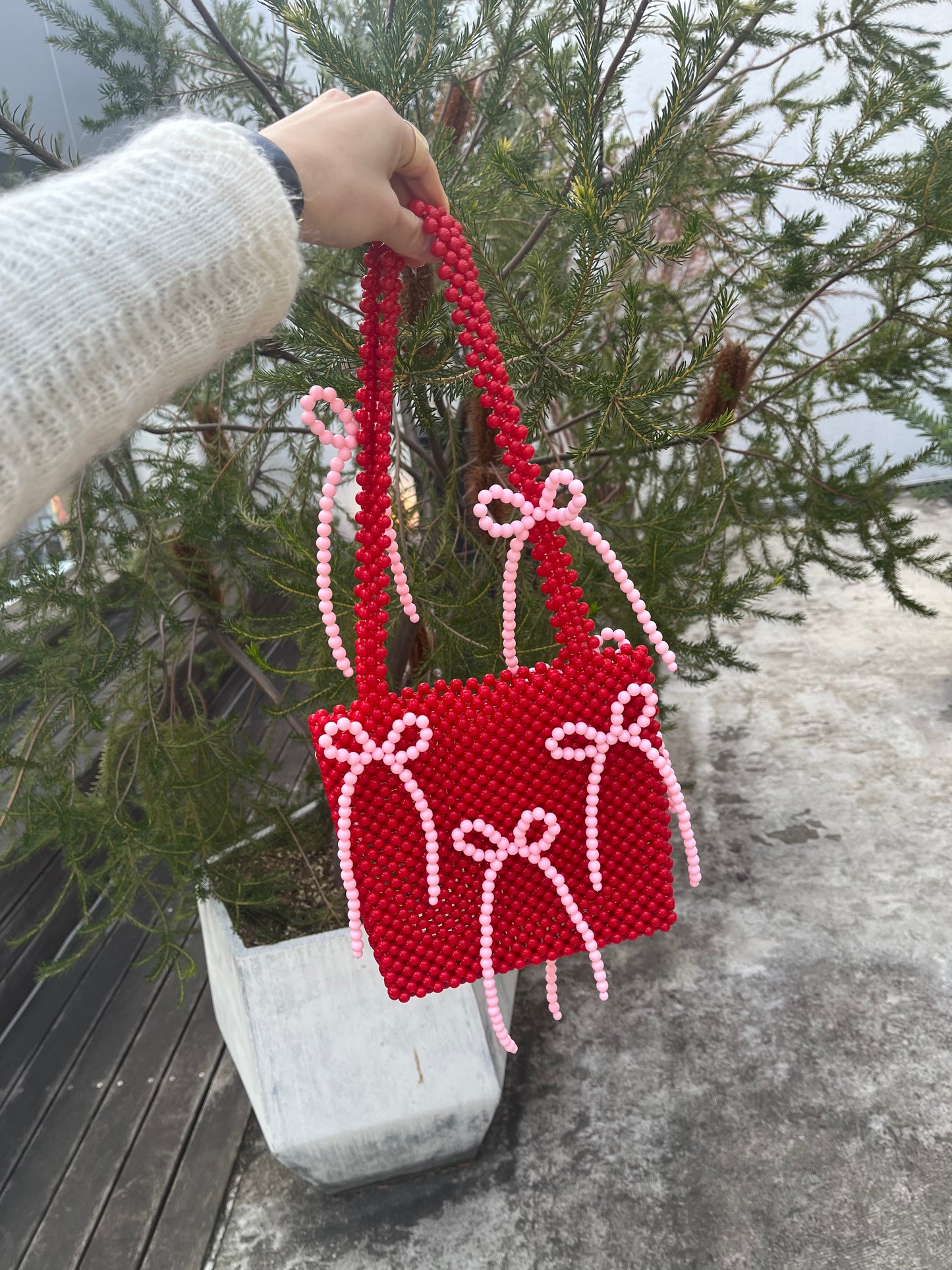 ribbon toto bag