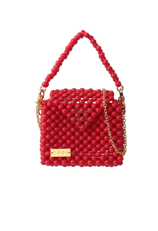 three way chain bag mini（red）