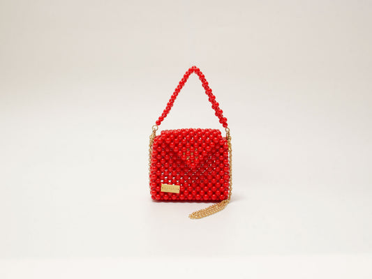 three way chain bag mini（red）