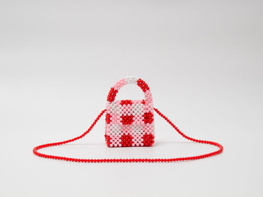 minimini sholder bag (red checked)