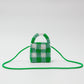 minimini sholder bag (green checked)