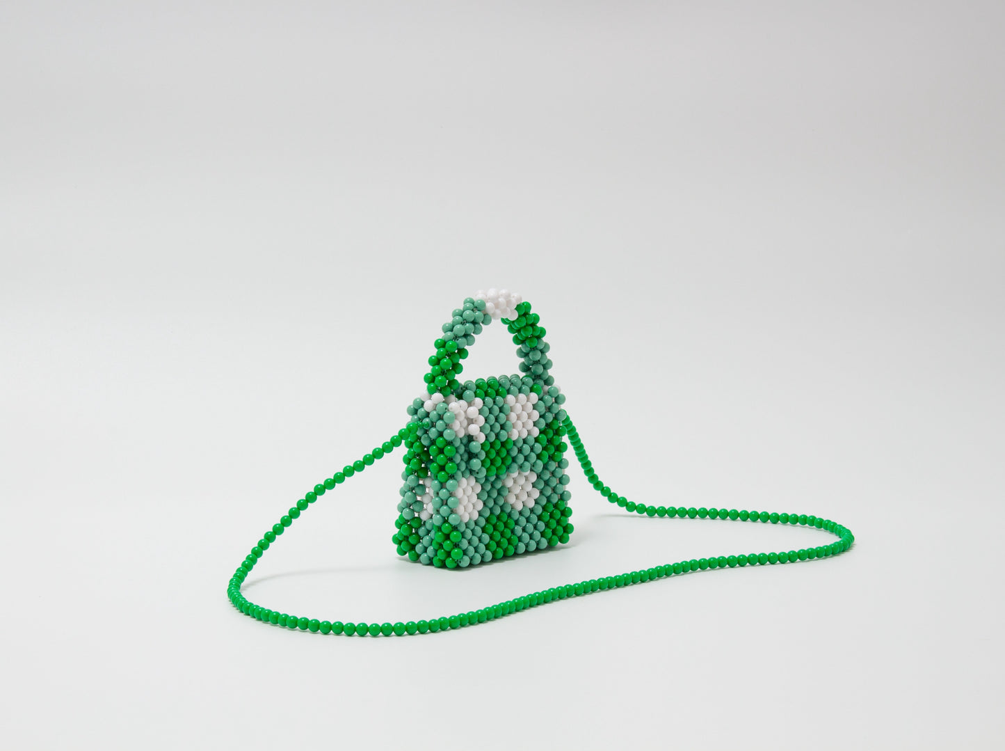 minimini sholder bag (green checked)