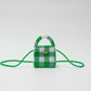 minimini sholder bag (green checked)