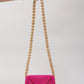 wood ball shoulder bag（vivid pink）