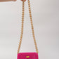 wood ball shoulder bag（vivid pink）