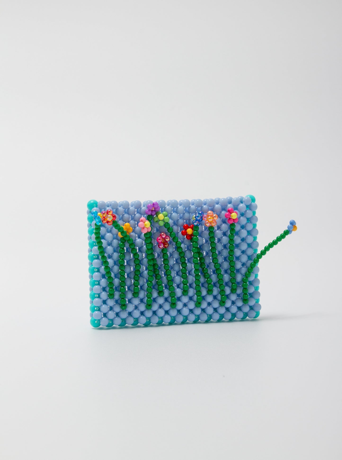 blooming card case（light blue）