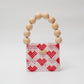 wood ball hand bag（heart）