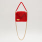 three way chain bag mini（red）
