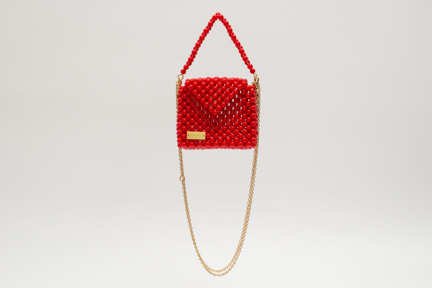 three way chain bag mini（red）