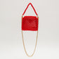 three way chain bag mini（red）