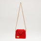 three way chain bag mini（red）