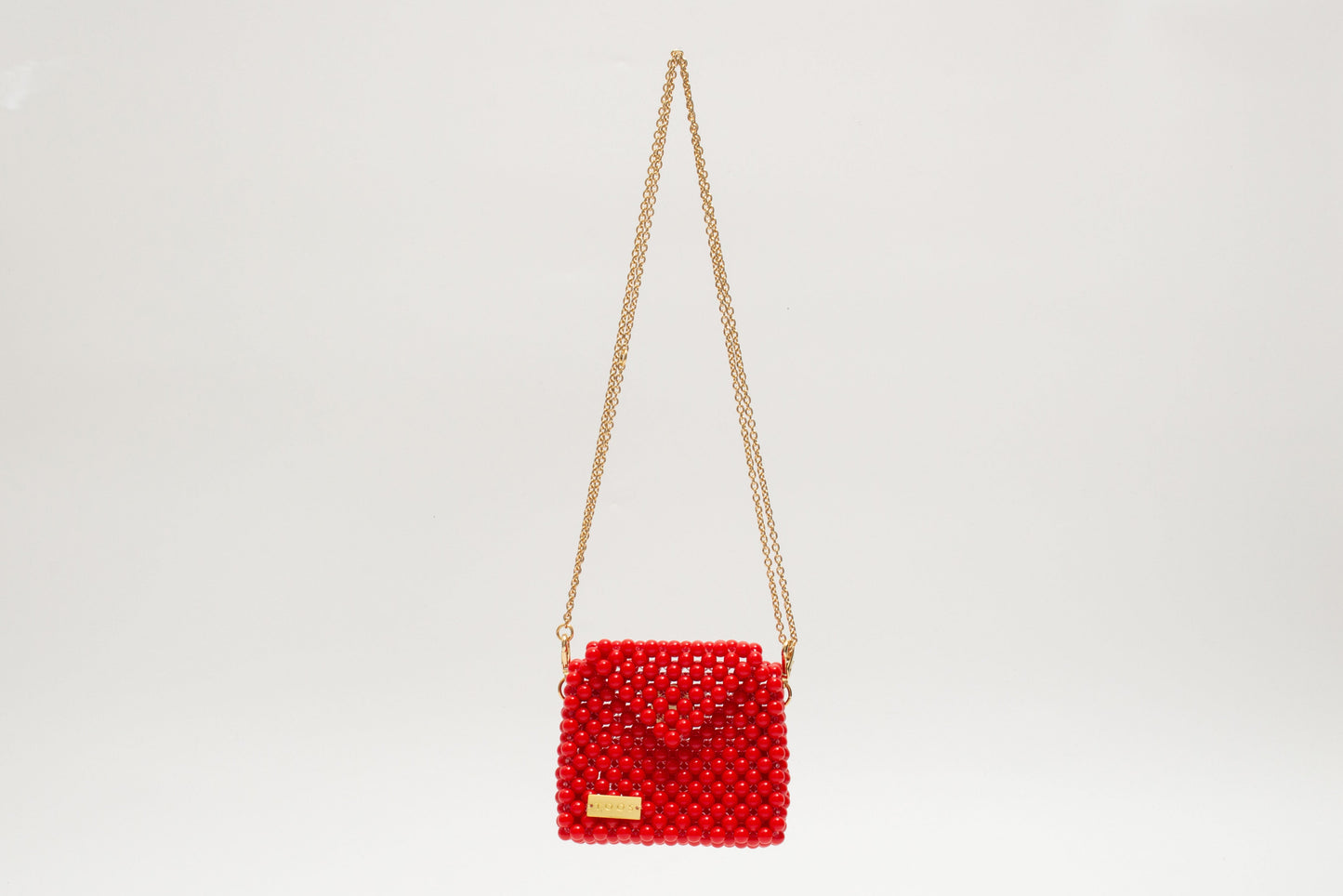 three way chain bag mini（red）