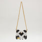 three way chain bag mini（heart black）