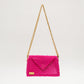 three way chain bag big（vivid pink）