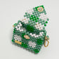 three way chain bag mini（green checked）