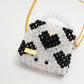 three way chain bag mini（heart black）
