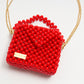 three way chain bag mini（red）