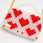three way chain bag big（heart red）