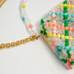three way chain bag big（clear checked）