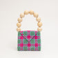 【2/25 20:00-販売】wood ball hand bag（pink green blue）
