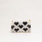 three way chain bag big（heart black)