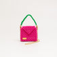three way chain bag mini（vivid pink）