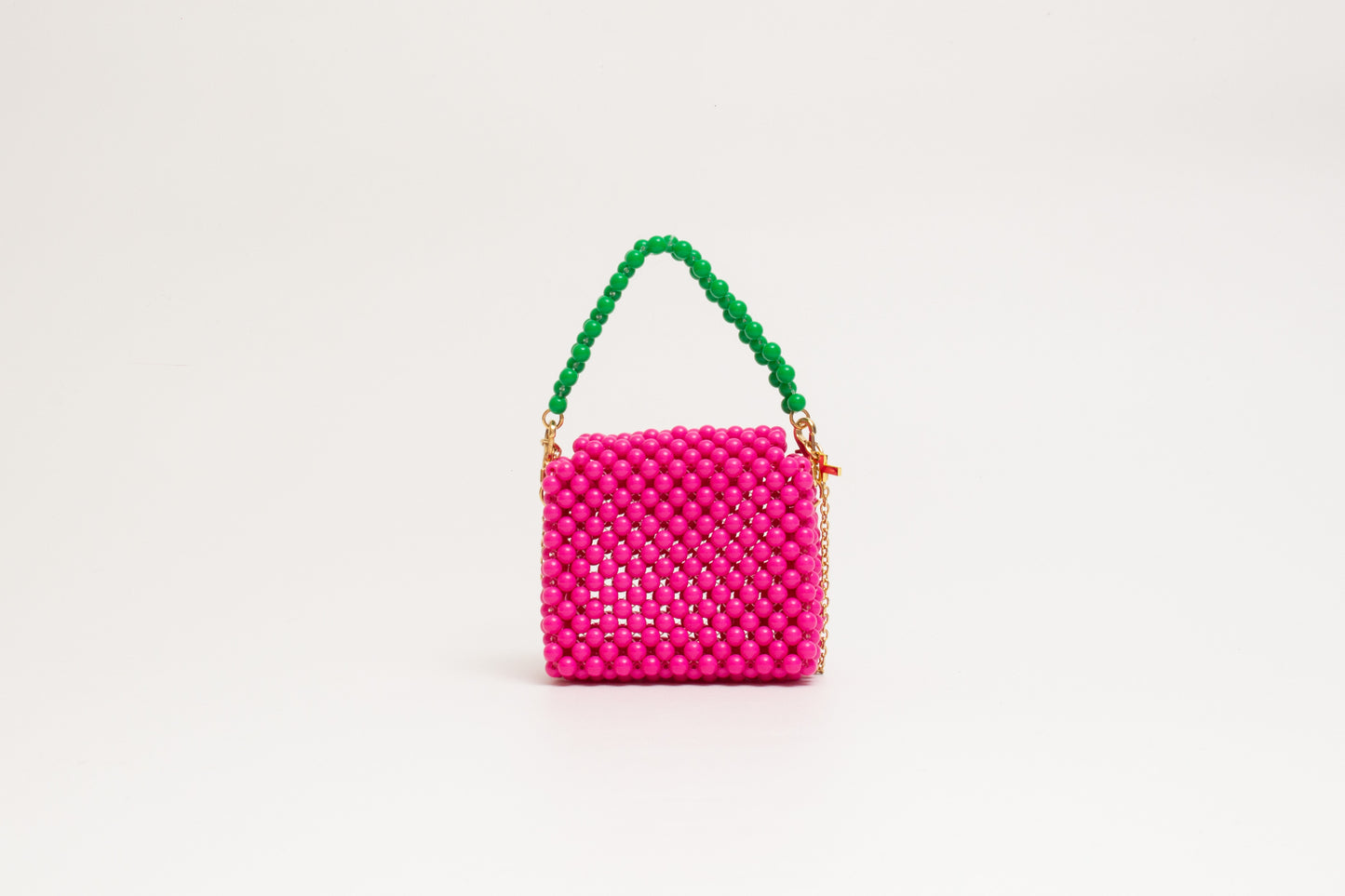three way chain bag mini（vivid pink）
