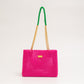 chain handbag（vivid pink）