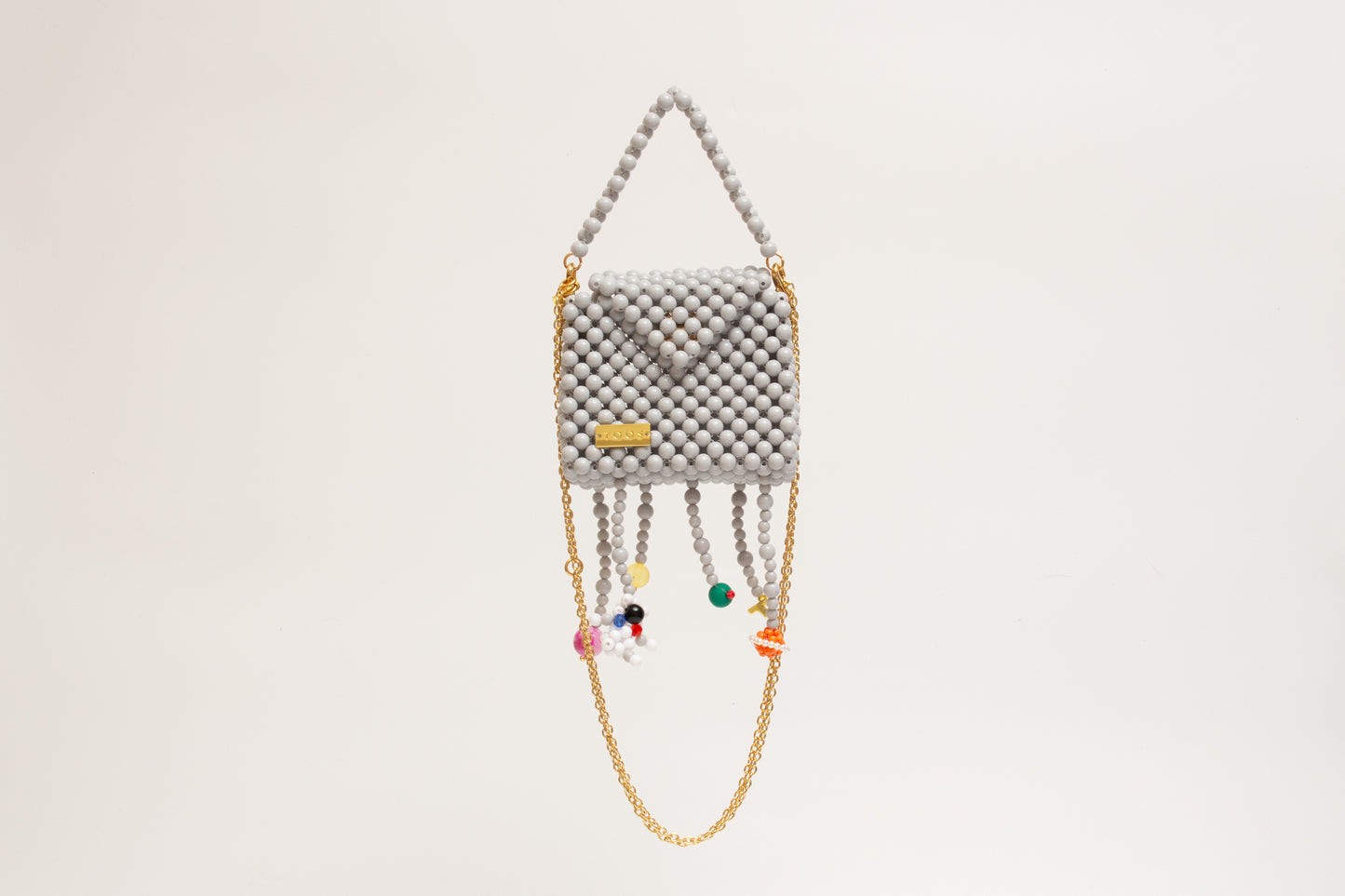 space three-way chain bag mini (gray)