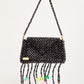 flower hand bag（black）